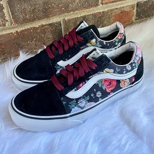 Size 6 Vans Old Skool Garden Floral Skate Shoe